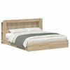 vidaXL S&auml;nkykehys varastolla p&auml;&auml;tyll&auml; Sonoma-tammi 6FT Super King Size
