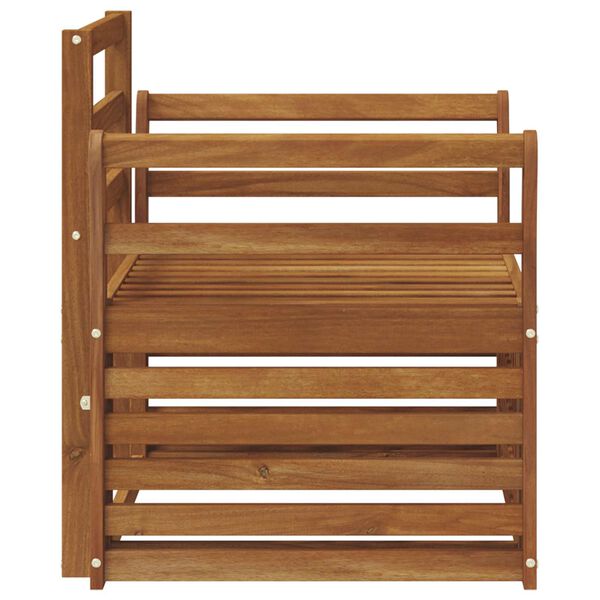 vidaXL Ulkosohvakokoelma Luonnollinen 75,5 x 63 x 73 cm