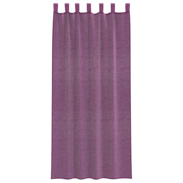 vidaXL Voileeverhot lenkeillä 2 kpl purppura 140x245 cm