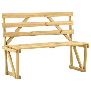 vidaXL Puutarhapenkki 120 cm kyll&auml;stetty m&auml;nty