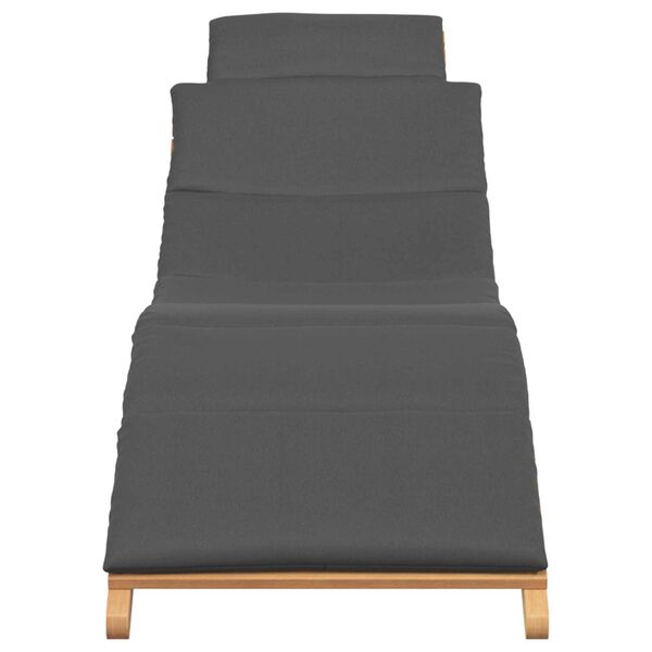 vidaXL Aurinkopatja tyynyll&auml; Ruskea 185.5 x 55 x 58.5 cm Tiikkipuu