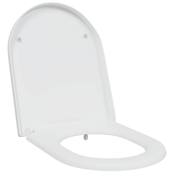 vidaXL WC-istuin Valkoinen 49 x 36 x 4 cm Duroplast
