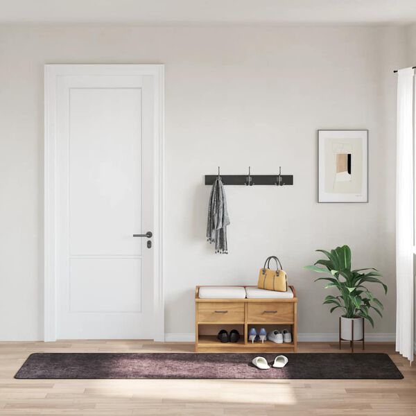 vidaXL Matto pest&auml;v&auml; 80x300 cm antrasiitti