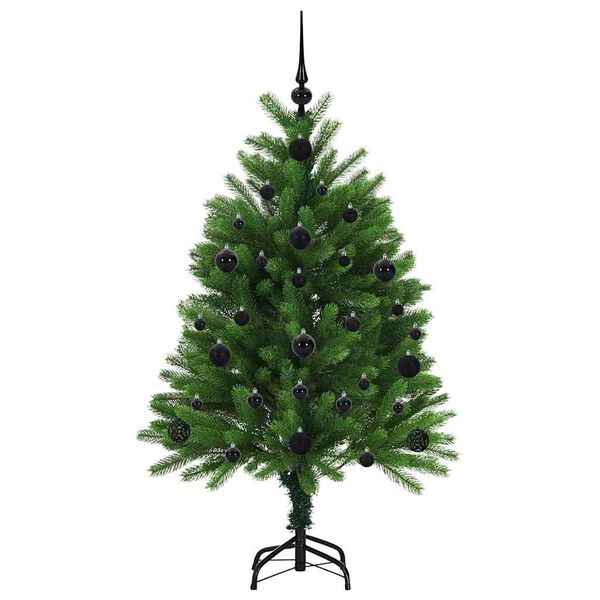 vidaXL Joulukuusi 150 LED-valoilla jalustalla Vihreä 120 cm PE