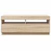 vidaXL TV-taso LED-valoilla Sonoma-tammi 100x35x40 cm