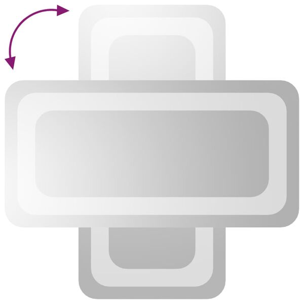 vidaXL Kylpyhuoneen LED-peili 20x40 cm