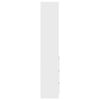 vidaXL Kaappi valkoinen 37,5x35x180 cm tekninen puu