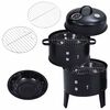 vidaXL 3-in-1 hiilisavustin BBQ-grilli 40x80 cm
