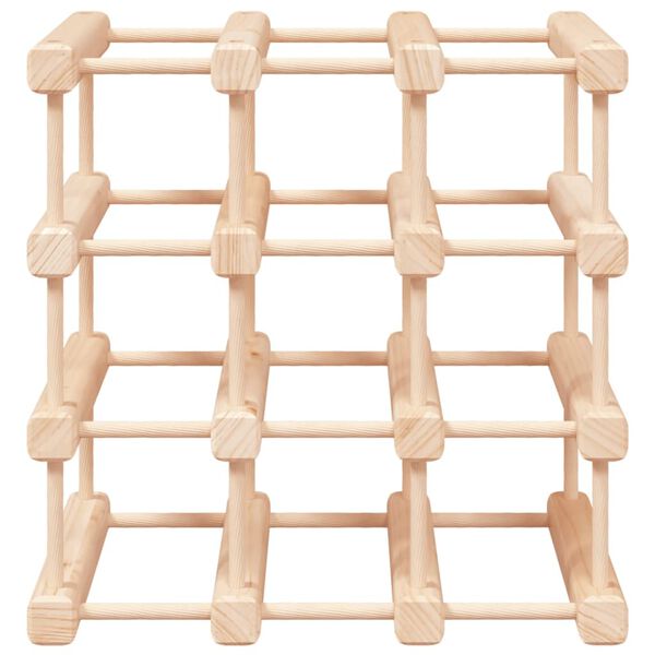 vidaXL Viinipulloteline 12 pullolle 36x23x36 cm t&auml;ysi m&auml;nty