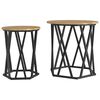 vidaXL Sohvap&ouml;yt&auml; 2 pcs Artisan tammi 50 x 50 x 50 cm