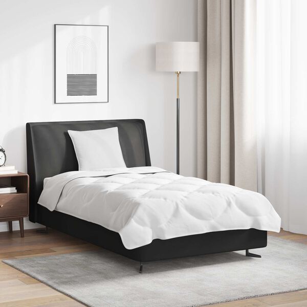 vidaXL Peittosarja tyynyll&auml; 2 pcs Valkoinen Mikrokuitu