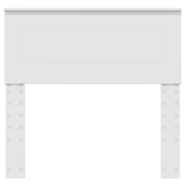 vidaXL Päätylevy päätyllä Valkoinen 90 cm Tekninen puu