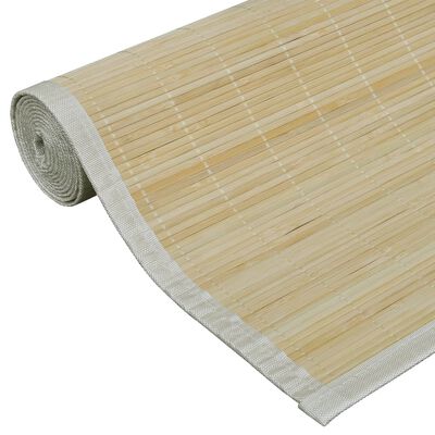 vidaXL Suorakulmainen luonnollinen bambumatto 150x200 cm