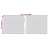 vidaXL Puutarhan yksityisyydensuojat 10 kpl v.harmaa 252,5x19 cm PVC