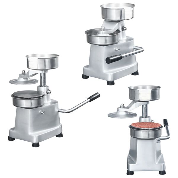 vidaXL Hampurilaispr&auml;ssi 500 paperilla alumiini 10 cm