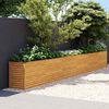 vidaXL Korotettu puutarhalaatikko 578x50x69 cm Corten-ter&auml;s