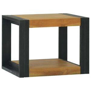 vidaXL Sein&auml;kiinnitett&auml;v&auml; kylpyhuoneen kaappi 45x45x35 cm t&auml;ysi tiikki