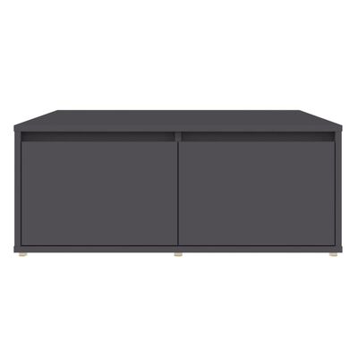vidaXL Sohvapöytä harmaa 80x80x31 cm lastulevy