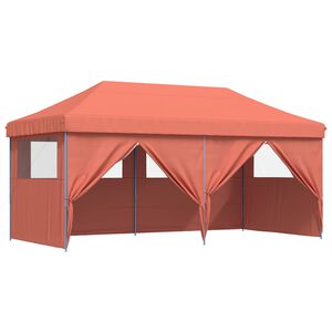 vidaXL Juhlateltta 292 x 580 x 315 cm Terrakotta Oxford-kangas