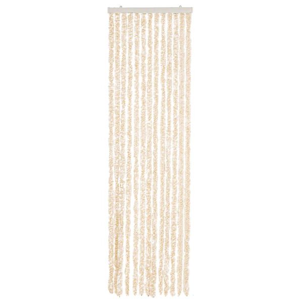 vidaXL Hyönteisverho beige ja valkoinen 56x200 cm chenille