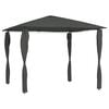 vidaXL Huvimaja tolppasuojilla 3x3x2,6 m antrasiitti 160 g/m&sup2;