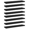 vidaXL Kirjahyllytasot 8 kpl musta 40x10x1,5 cm tekninen puu