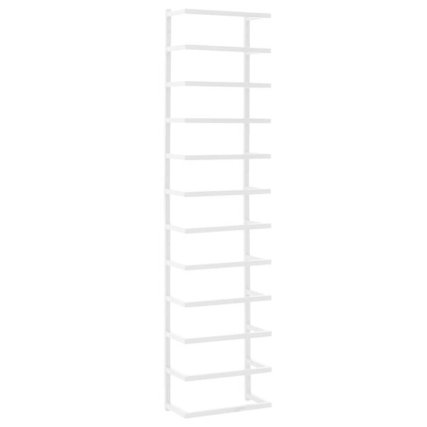 vidaXL Pyyheteline valkoinen 24x12x96 cm teräs