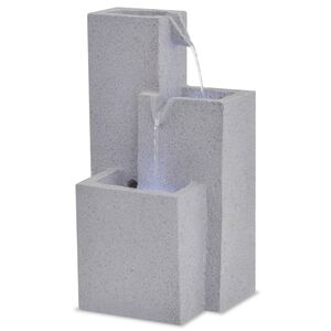 vidaXL Sis&auml;tilan suihkul&auml;hde LED-valolla polyresiini