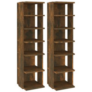 vidaXL Kenk&auml;telineet 2 kpl savutammi 27,5x27x102 cm tekninen puu
