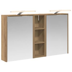 vidaXL Kylpyhuoneen kaappisetti 3 pcs 106 x 16 x 62,5 cm Tekninen puu