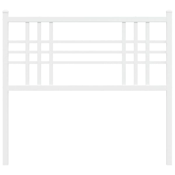 vidaXL Metallinen vaihtop&auml;&auml;ty valkoinen 107 cm