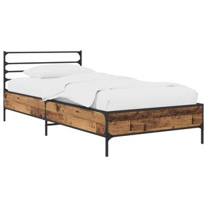 vidaXL S&auml;ngyn runko Vanha puu 80 x 200 cm Tekninen puu