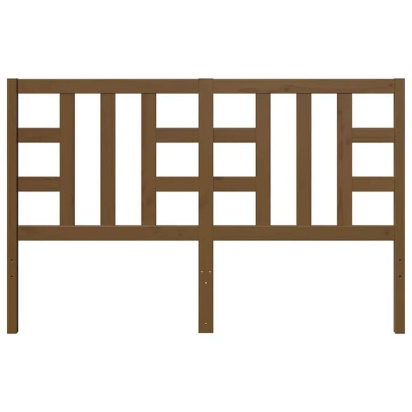 vidaXL S&auml;ngynp&auml;&auml;ty hunajanruskea 146x4x100 cm t&auml;ysi m&auml;nty