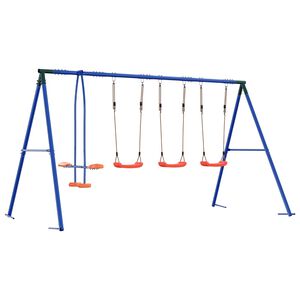 vidaXL Ulkoilma Keinu Setti Moniv&auml;rinen 330 x 185 x 185 cm Ter&auml;s ja PE