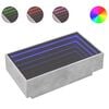 vidaXL Sohvap&ouml;yt&auml; LED-valoilla betoninharmaa 90x50x30 cm tekninen puu