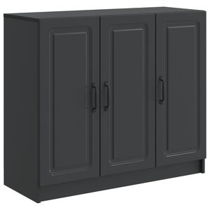 vidaXL Sivup&ouml;yt&auml; Musta 89 x 34,5 x 77 cm Tekninen puu