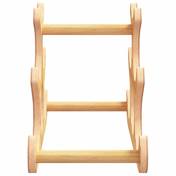 vidaXL Viinipulloteline 6 pullolle 35x18x25,5 cm bambu