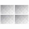 vidaXL Portaan askelma 4 kpl 30 x 20 cm Hopea Alumiini Suorakaide