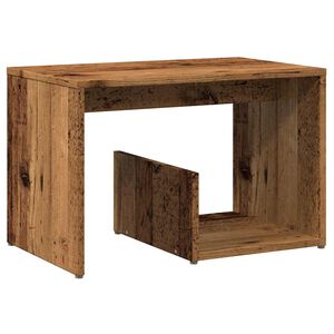 vidaXL Sivup&ouml;yt&auml; vanhaa puuta 59x36x38 cm lastulevy