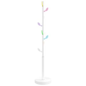 vidaXL Naulakko valkoinen 172 cm jauhemaalattu rauta