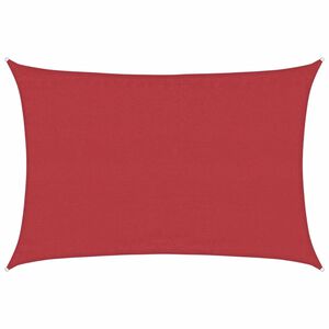 vidaXL Aurinkopurje 160 g/m&sup2; punainen 4x6 m HDPE