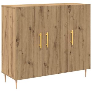 vidaXL Sivup&ouml;yt&auml; Artisan tammi 90 x 34 x 80 cm Tekninen puu