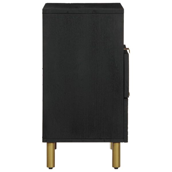 vidaXL Y&ouml;p&ouml;yt&auml; musta 50x33x62 cm tekninen puu