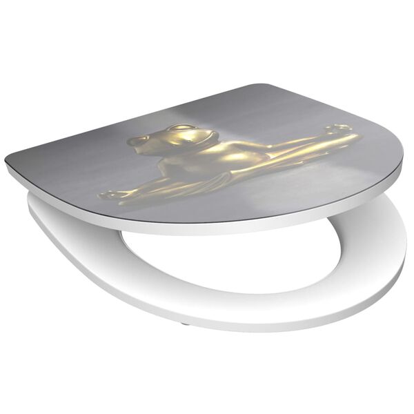 SCHÜTTE Duroplast korkeakiilto WC-istuin Soft-Close RELAXING FROG