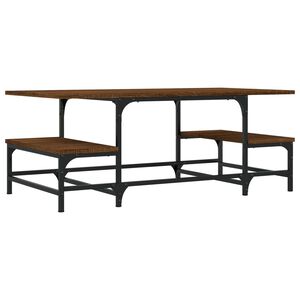 vidaXL Sohvap&ouml;yt&auml; ruskea tammi 100x50,5x40 cm tekninen puu