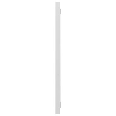 vidaXL Kylpyhuonepeili korkeakiilto valkoinen 90x1,5x37 cm lastulevy