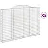 vidaXL Kaarevat kivikorit 5 kpl 300x30x200/220 cm galvanoitu rauta