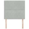 vidaXL Päätylevy päätyllä Vaaleanharmaa 100 cm Nahkavaatetus