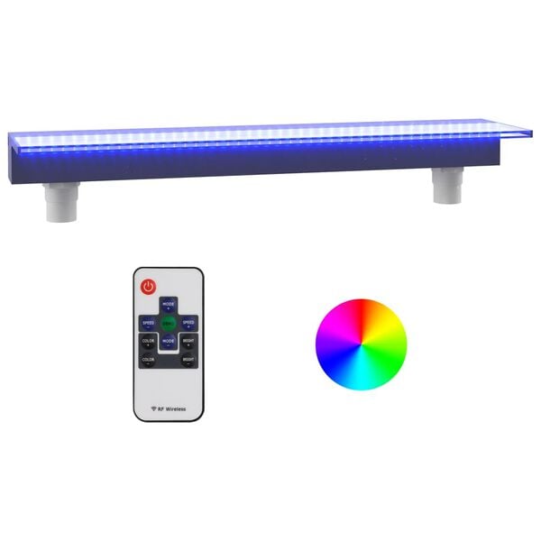 vidaXL Vesiputous RGB LED-valoilla akryyli 90 cm