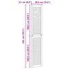 vidaXL Kaapin ovi Luonnollinen 201 x 2,1 x 39,5 cm Massiivinen m&auml;nty